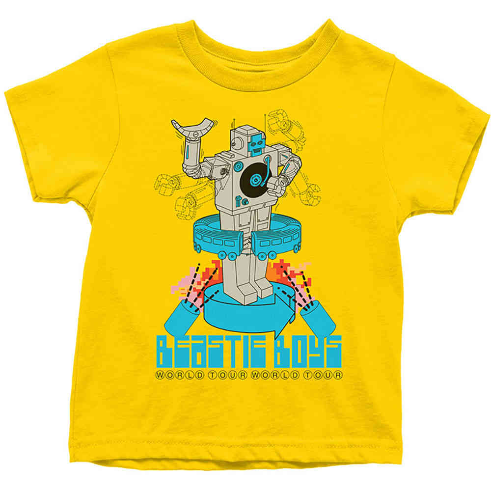 The Beastie Boys - Robot Kinder Tshirt - Geel
